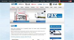 Desktop Screenshot of maszyny-pax.pl