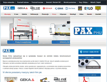 Tablet Screenshot of maszyny-pax.pl